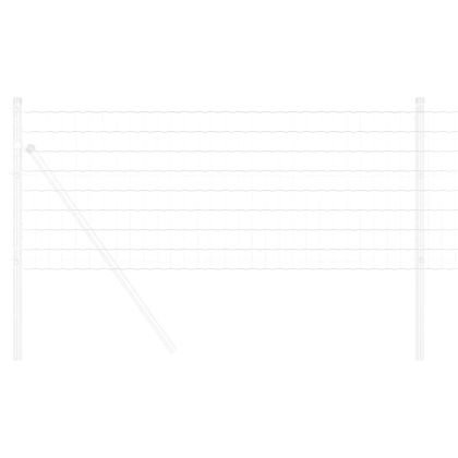 Европейска ограда Сребрист 0.6 x 10 м Горещо поцинкована желязо