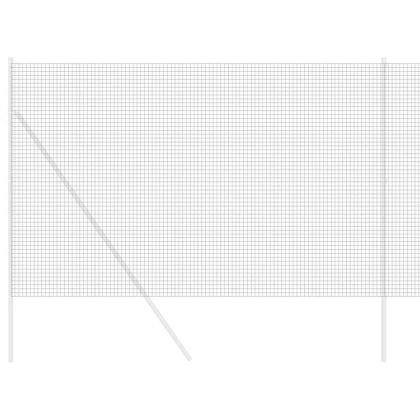 Заварена мрежа ограда Сив 1.6 x 10 m Стомана