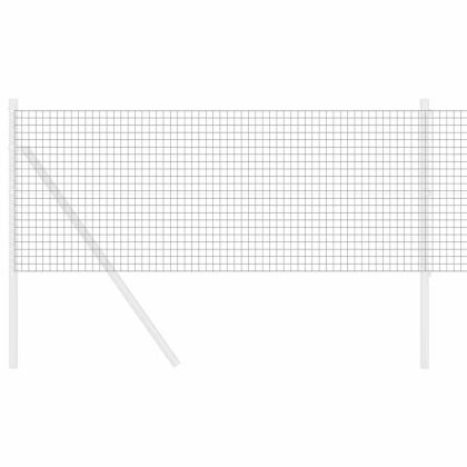 Заварена мрежа ограда Сив 0.8 x 25 m Стомана