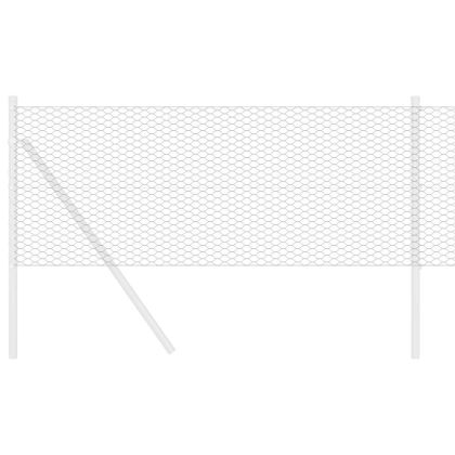 Шестоъгълна ограда Сив 0.8 x 10 m Стомана