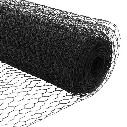 Шестоъгълна ограда Сив 1.6 x 10 m Стомана