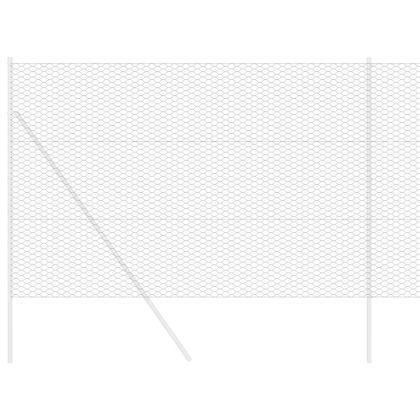 Шестоъгълна ограда Сив 1.6 x 50 m Стомана