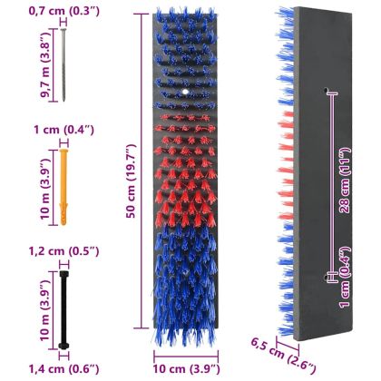 Четки за говеда Червен и син 50 x 10 x 6.5 см