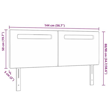 LED глава Сив 144 см Изкуствена