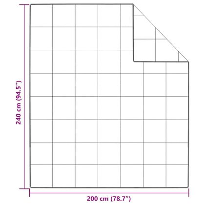 Зимен юрган Бяло 200 x 240 cm Перо