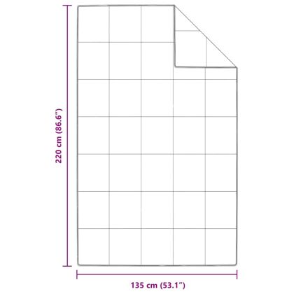 Зимен юрган Бяло 135 x 220 см Перо