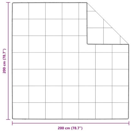 Летен юрган Бяло 200 x 200 cm Перо