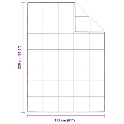 Зимен юрган Бяло 155 x 220 cm Перо