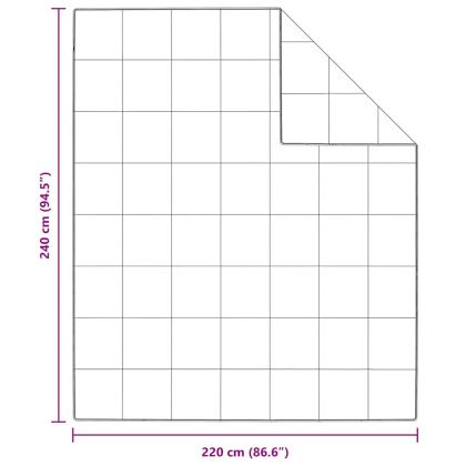 Зимен юрган Бяло 240 x 220 cm Перо