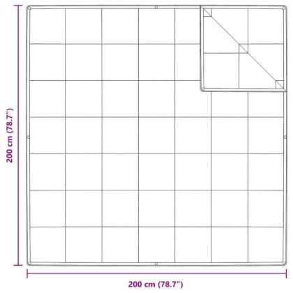 2-в-1 Дюшека Бяло 200 x 200 cm Перо