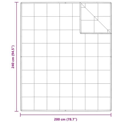 2-в-1 Дюшека Бяло 240 x 200 cm Перо