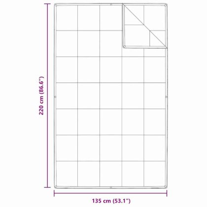2-в-1 Дюшека Бяло 135 x 220 см Перо