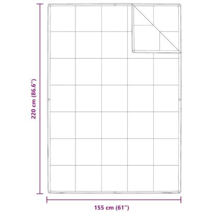 2-в-1 Дюшека Бяло 155 x 220 cm Перо