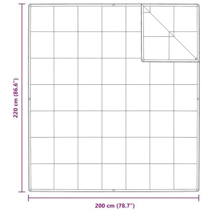 2-в-1 Дюшека Бяло 200 x 220 cm Перо