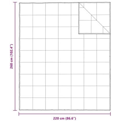2-в-1 Дюшека Бяло 260 х 220 см Перо