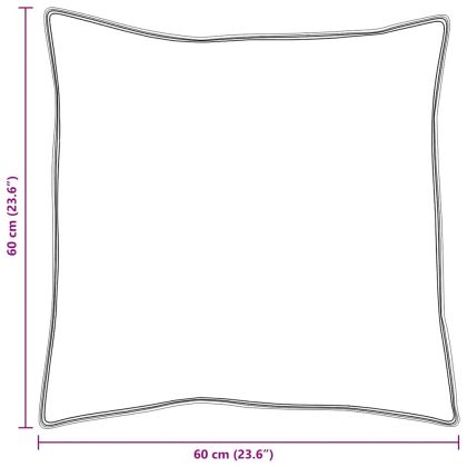 Възглавница с възглавница 2 pcs Бяло 60 x 60 cm Перо