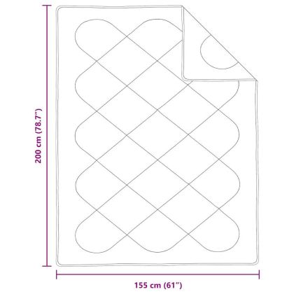Одеяла и юргани Бял 155 x 200 см Микрофибър
