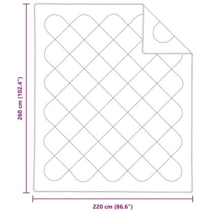 Одеяла и юргани Бял 260 х 220 см Микрофибър