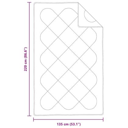 Юргани и покривала Бяло 135 x 220 см Микрофибър