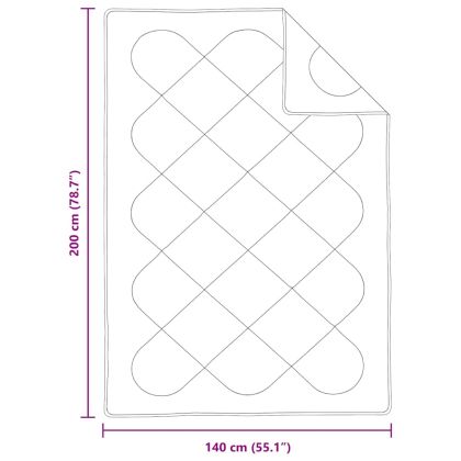 Одеяла и юргани Бял 140 x 200 см Микрофибър
