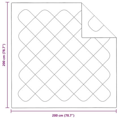 Одеяла и юргани Бял 200 x 200 см Микрофибър