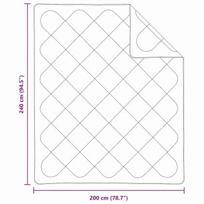 Одеяла и юргани Бял 240 х 200 см Микрофибър