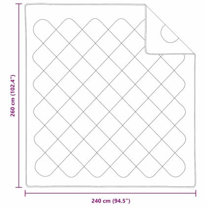 Одеяла и юргани Бял 240 х 260 см Микрофибър