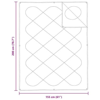 Одеяла и завивки Бяло 155 x 200 см Полиестер