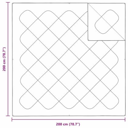 Одеяла и завивки Бяло 200 x 200 cm Полиестер