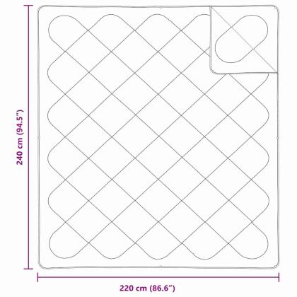 Одеяла и завивки Бяло 240 x 220 cm Полиестер