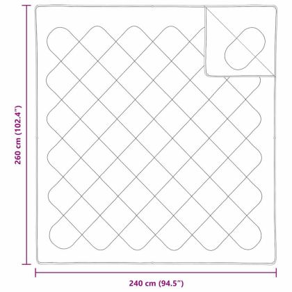 Одеяла и завивки Бяло 240 х 260 см Полиестер