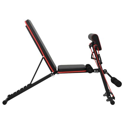 Тежестна пейка Черно 132 x 54 x 100 см Стомана