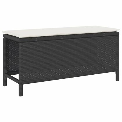 Комплект за хранене в градината Черно полиратан