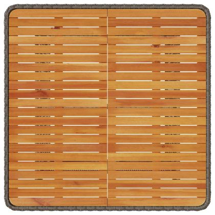 Комплект за хранене в градината Сив полиратан