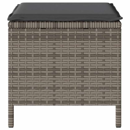 Комплект за хранене в градината Сив Полиратан