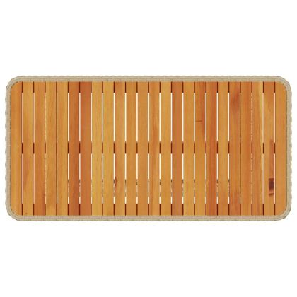 Комплект за хранене в градината Бежово полиратан