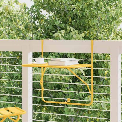 Висяща терасна маса Горчица 60 x 39 x 65 см Стомана