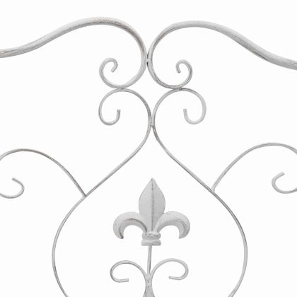 Градинска пейка Бяло 104 x 54 x 93cm Стомана