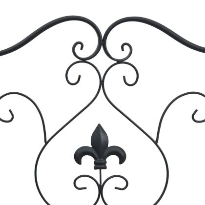 Градинска пейка Черно 104 x 54 x 93cm Стомана