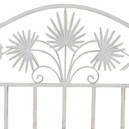 Градинска пейка Бяло 104 x 54 x 93cm Стомана