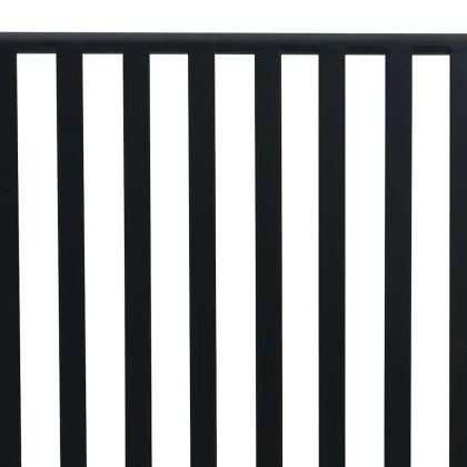 Градинска пейка Черно 104 x 54 x 93cm Стомана