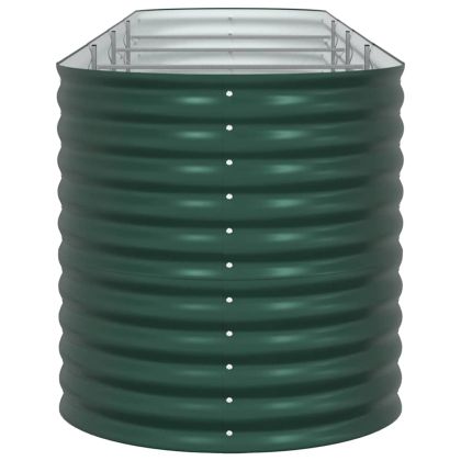 Градинска повдигната леха Зелен 400 x 80 x 81 cm Стомана