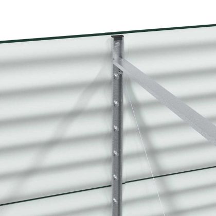 Градинска повдигната леха Зелен 400 x 80 x 81 cm Стомана