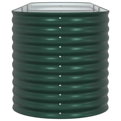 Градинска повдигната леха Зелен 320 x 80 x 81 cm Стомана