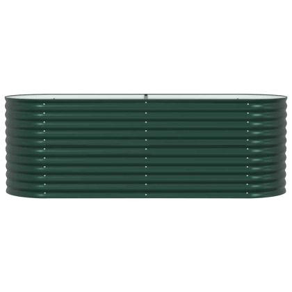 Градинска повдигната леха Зелен 240 x 80 x 81 cm Стомана