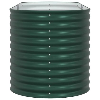 Градинска повдигната леха Зелен 240 x 80 x 81 cm Стомана