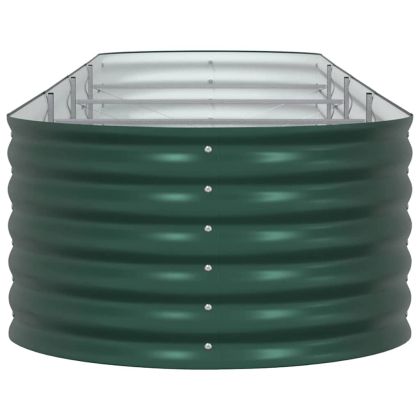 Градинска повдигната леха Зелен 400 x 80 x 44 cm Стомана