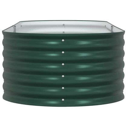 Градинска повдигната леха Зелен 240 x 80 x 44 cm Стомана