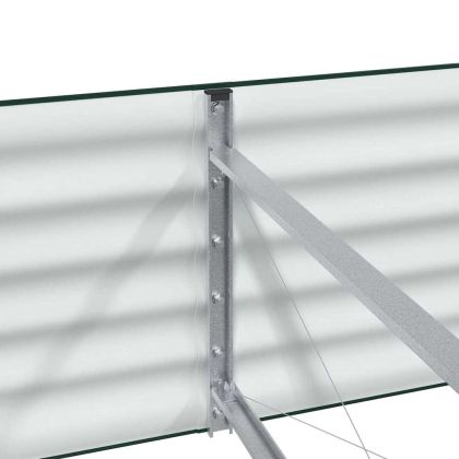 Градинска повдигната леха Зелен 240 x 80 x 44 cm Стомана