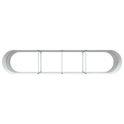 Градинска повдигната леха Кафяво 400 x 80 x 81 cm Стомана